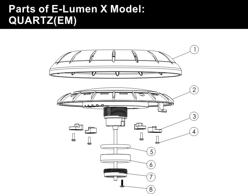 Despiece Emaux E-Lumen X Quartz · Quartz EM