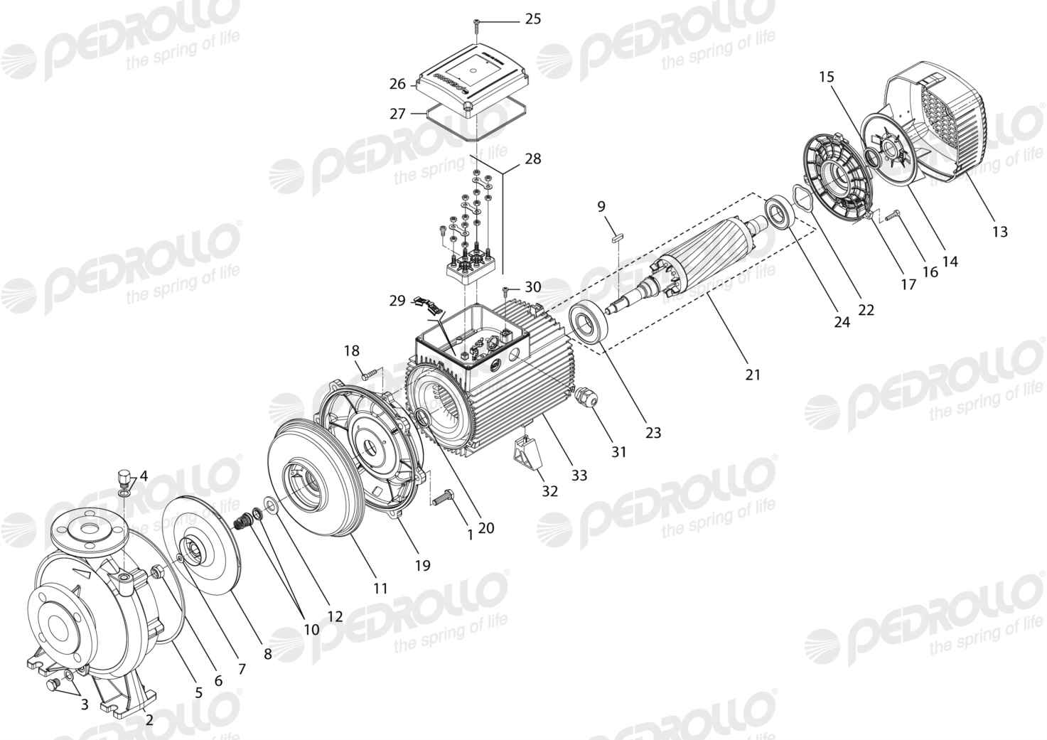 Despiece de la Pedrollo F 32/200A