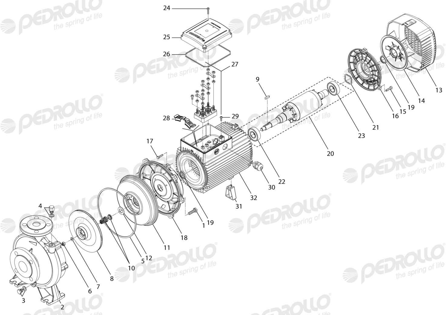 Despiece de la Pedrollo F 40/200A